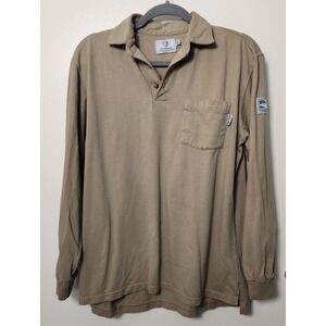 Tyndale Arc Rated Flame Resistant 8 CAL‎ CAT 2 NFPA 2112 Men's Med Reg Beige LS